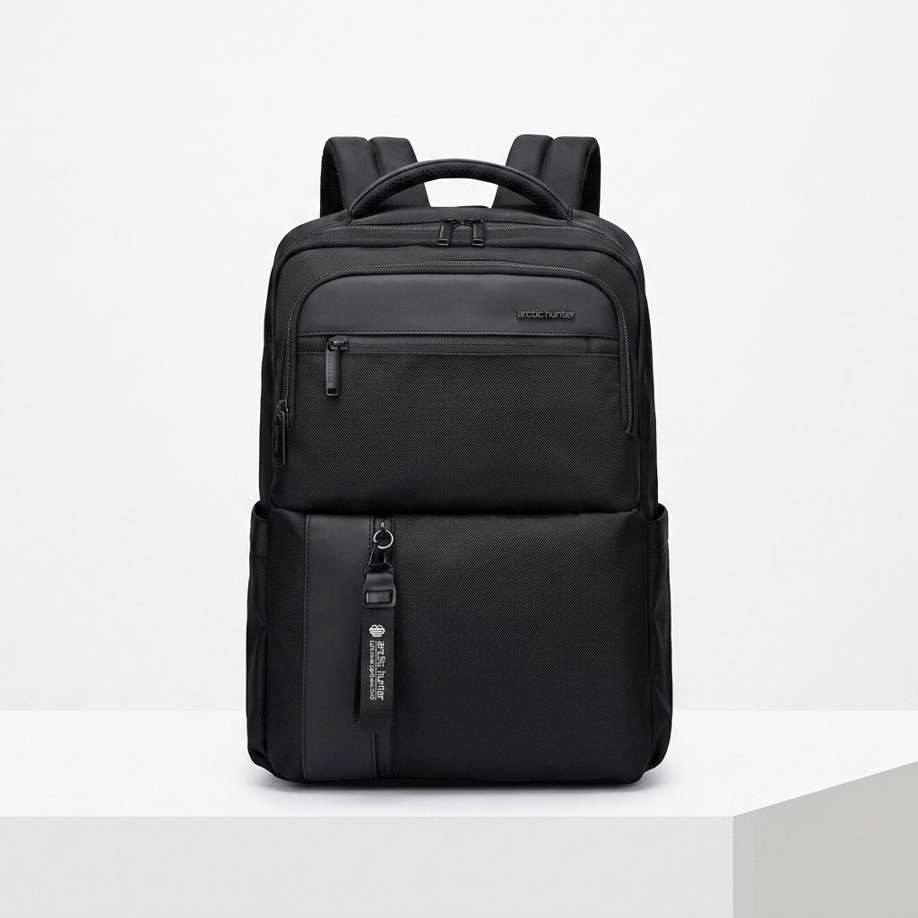 ARCTIC HUNTER 15.6 Inch Laptop Backpack – Waterproof Oxford Anti-Theft Travel Bag with USB Charging Port, Large Capacity Slim Laptop Bag for College, Office & Business –
